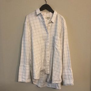 Madewell grid buttondown